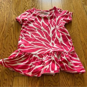 Girls Vineyard Vines Tunic Shirt/Dress. Pink and white. Size 4T
